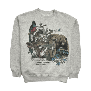 (L) Vintage The Nature Conservancy Sweatshirt Light Grey