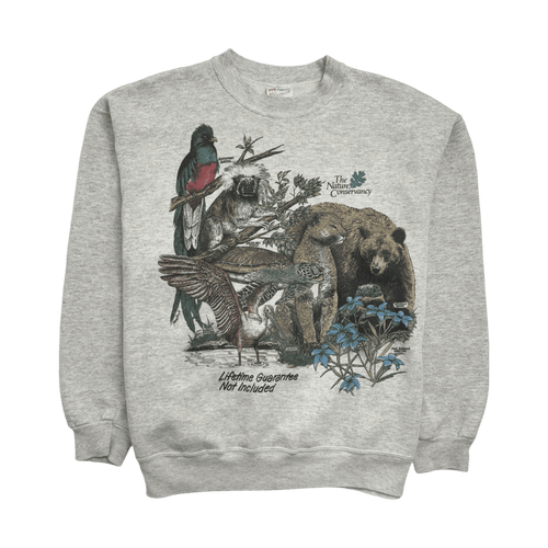 (L) Vintage The Nature Conservancy Sweatshirt Light Grey | Vintage Clothing Store Canada