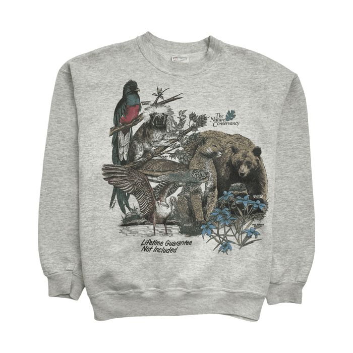 (L) Vintage The Nature Conservancy Sweatshirt Light Grey | Vitnage Clothing Store Canada