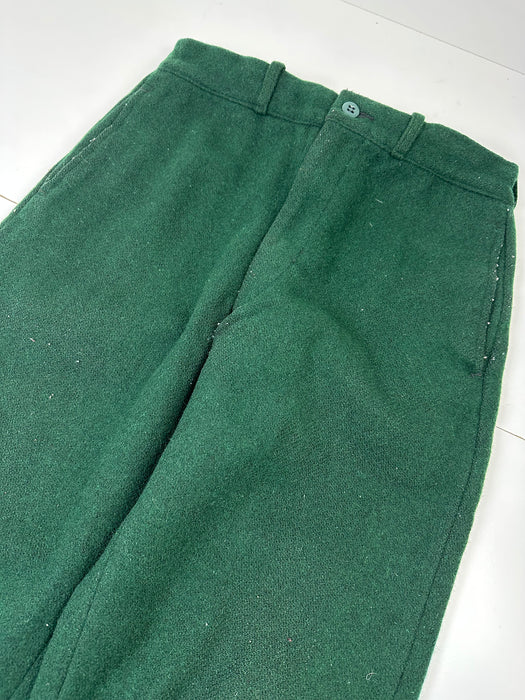 Vintage Wool Pants Green | Vitnage Clothing Store Canada