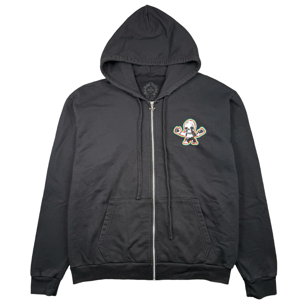 Chrome Hearts Foti Skull Zip Up Hoodie Black