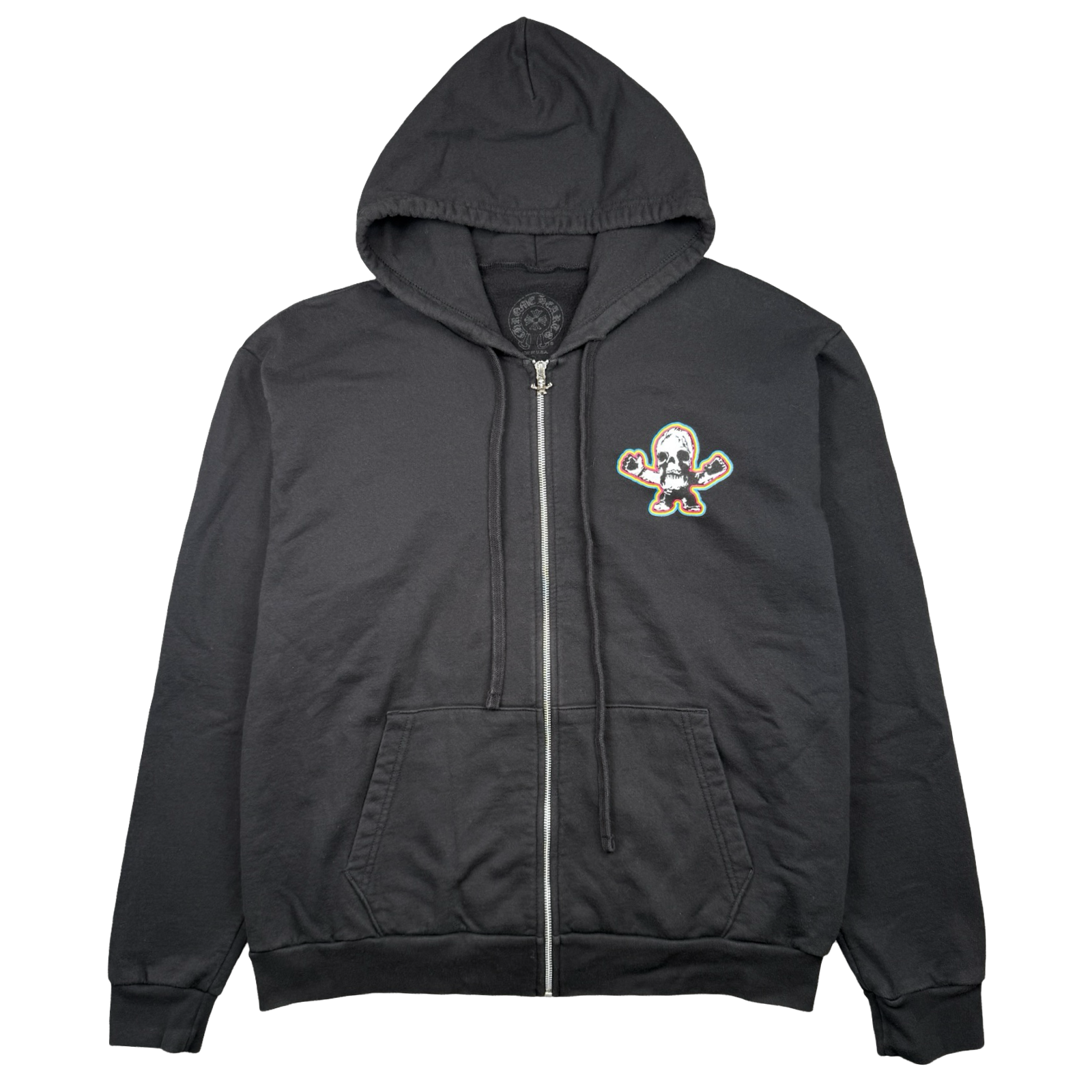 Chrome Hearts Foti Skull Zip Up Hoodie Black