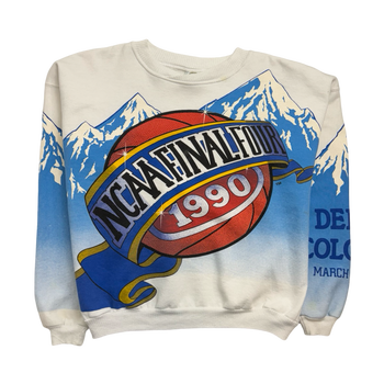 Vintage 90s NCAA FInal Four Sweatshirt White