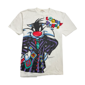 Vintage '93 Looney Tunes Sylvester Big print Tee White