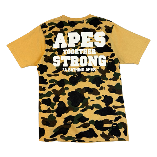 BAPE 1st Camo ASNKA Pocket Tee Yellow (USED) | Vintage Clothing Store Canada