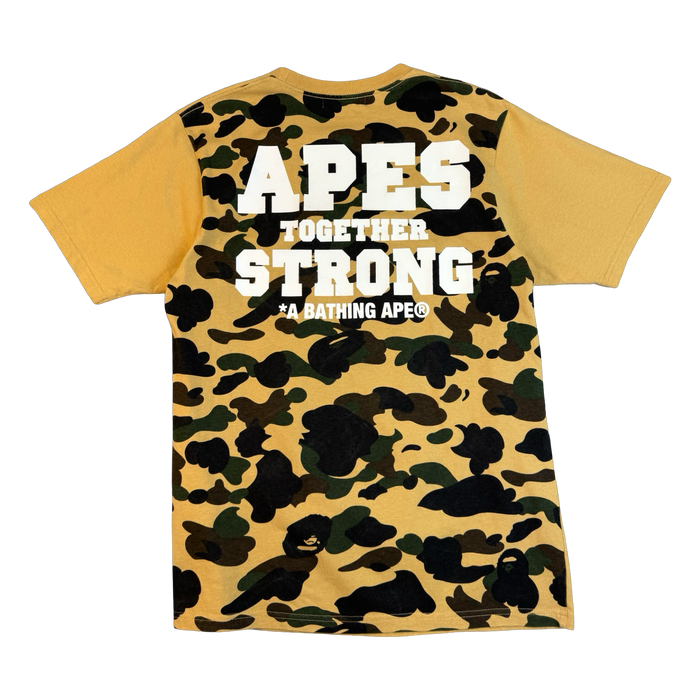 BAPE 1st Camo ASNKA Pocket Tee Yellow (USED) | Vitnage Clothing Store Canada