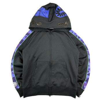 BAPE Jersey Shark Full Zip Hoodie Black (USED)