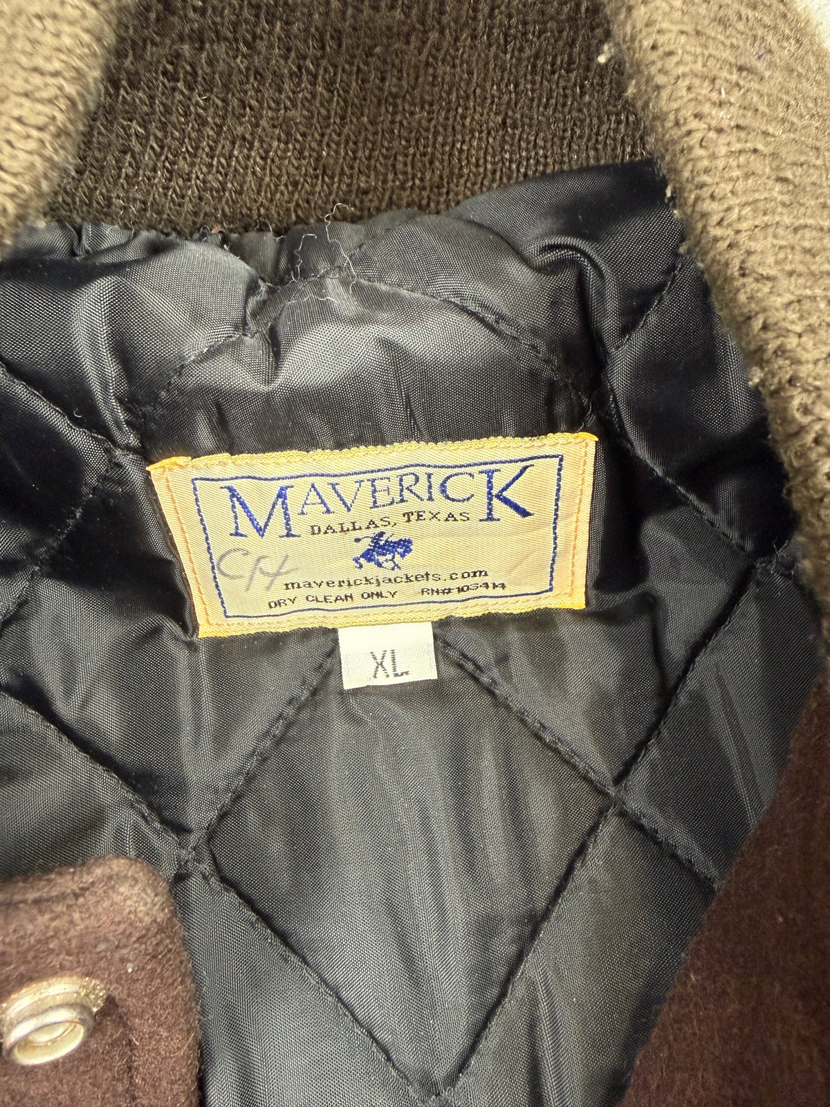 Vintage Maverick Varsity Jacket Brown