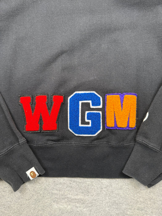BAPE Shark Zipper Crewneck Black (USED) | Vitnage Clothing Store Canada