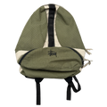 Vintage Stussy Grid Stitch Backpack Olive