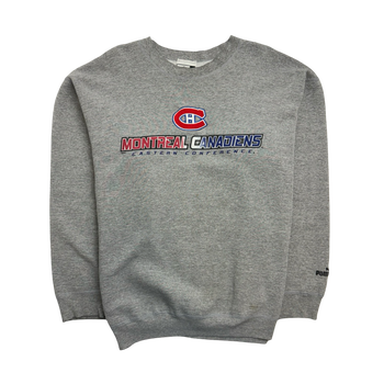 (L) Vintage Montreal Canadiens Sweatshirt Grey