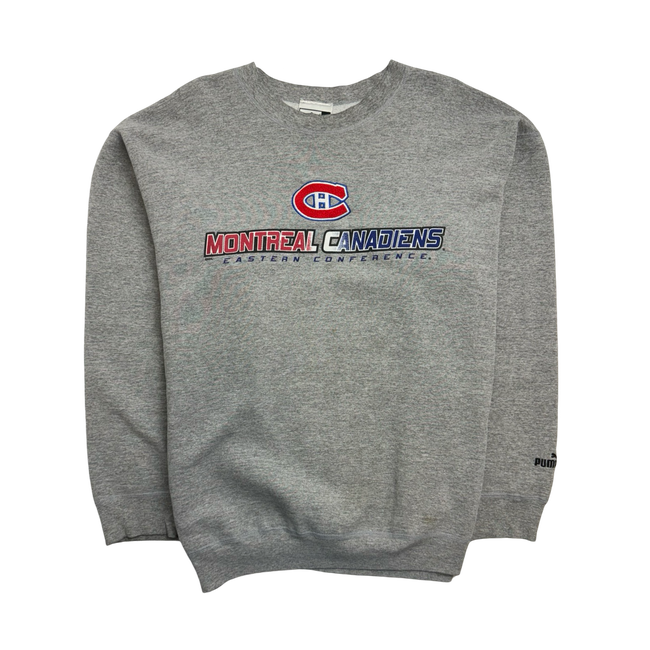 (L) Vintage Montreal Canadiens Sweatshirt Grey