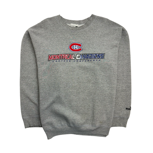 (L) Vintage Montreal Canadiens Sweatshirt Grey | Vintage Clothing Store Canada