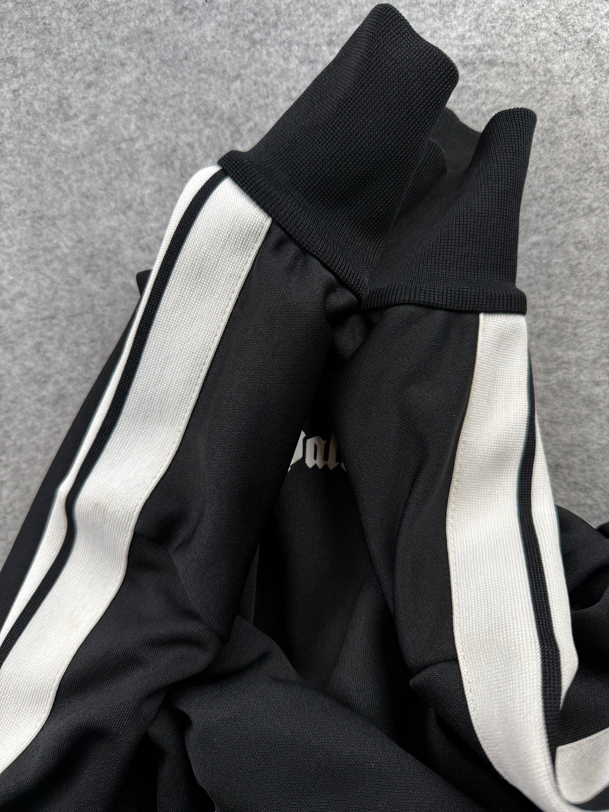 Palm Angels Classic Track Jacket Black/White (USED)