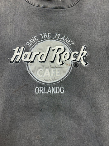 (XL) Vintage Hard Rock Cafe Orlando Sweatshirt Charcoal