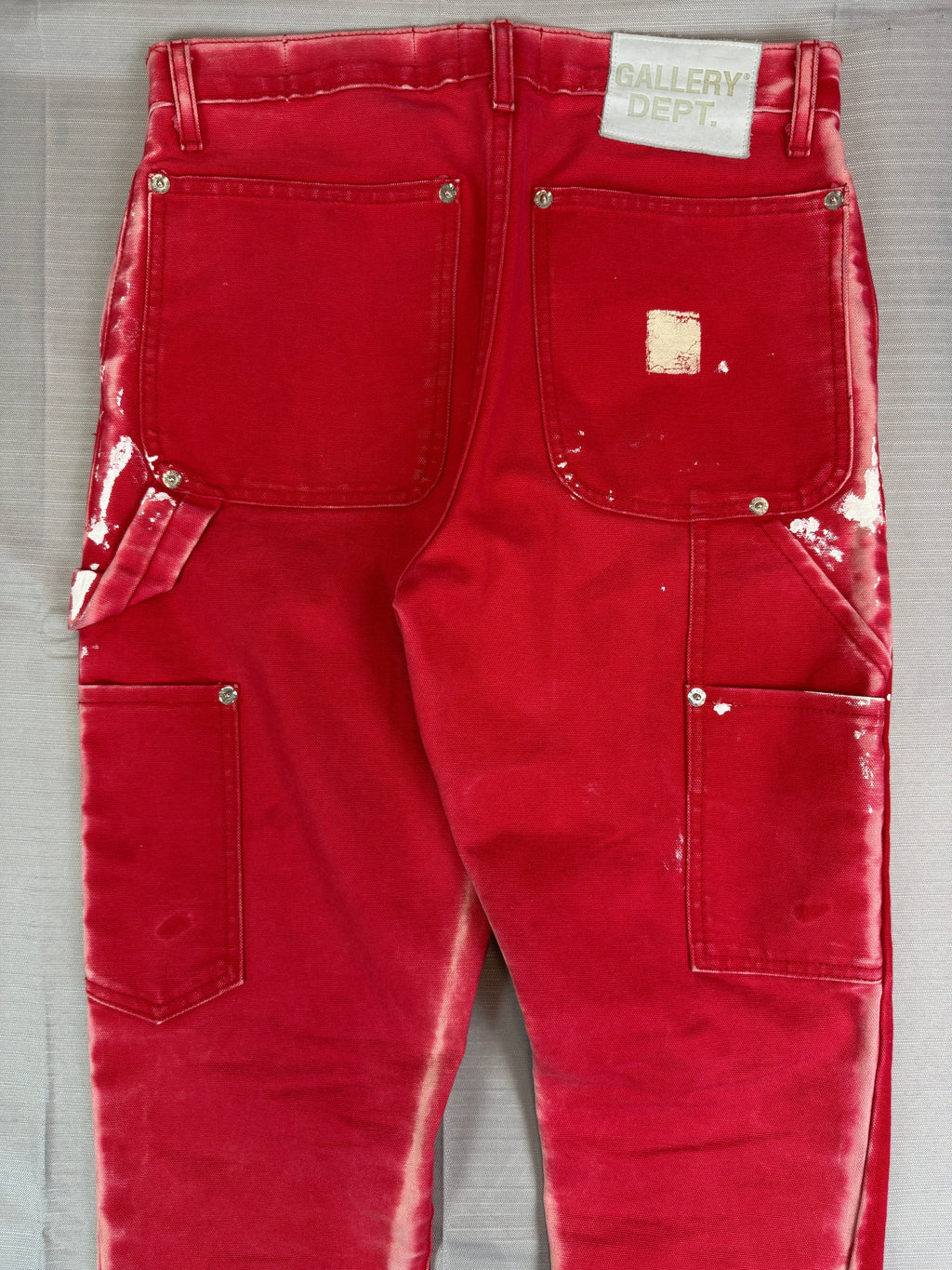 Gallery Dept LA Flare Carpenter Pants Red (USED)