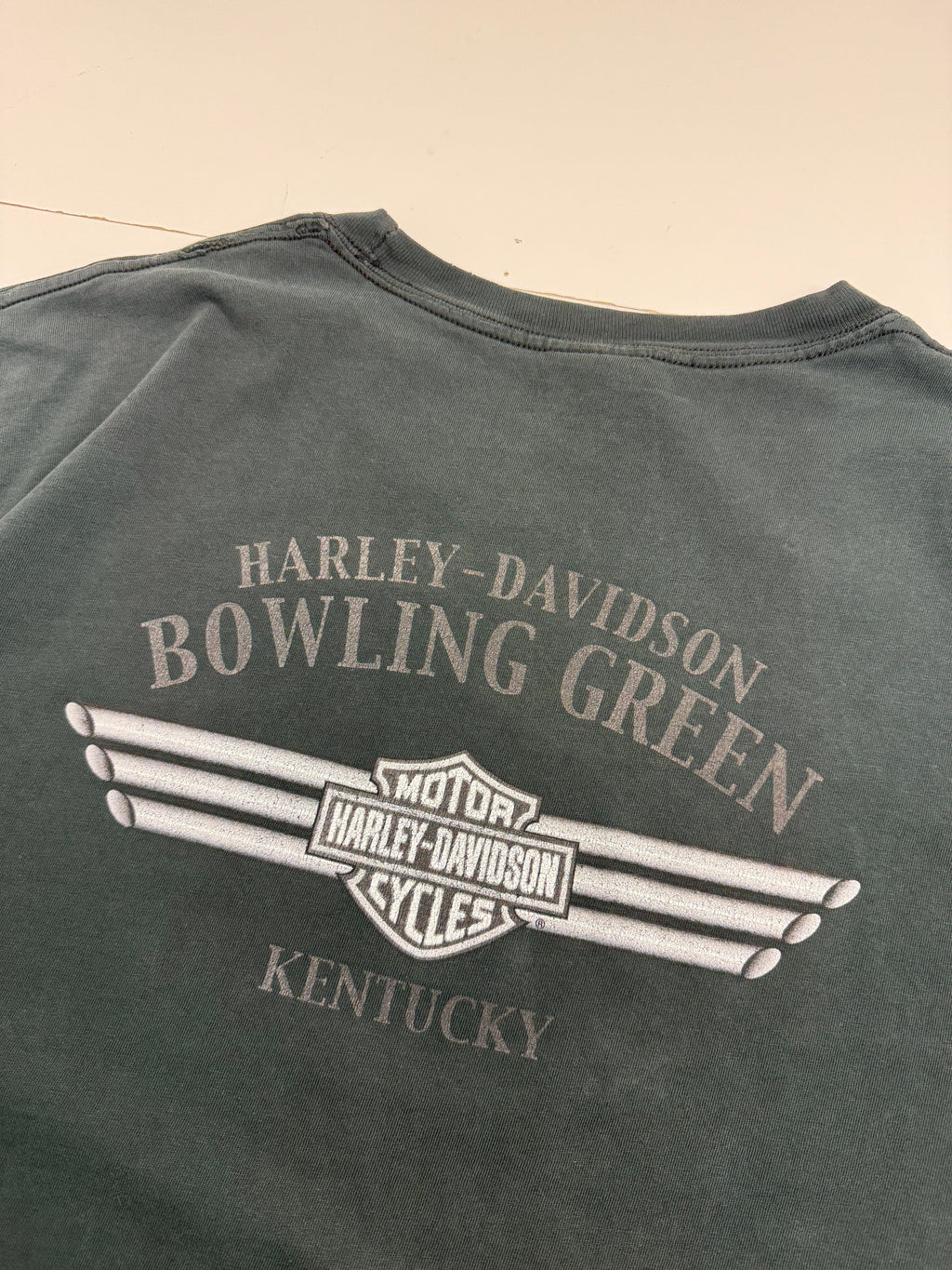 Vintage 2000s Harley Davidson Who Let The Hogs Out Tee Black