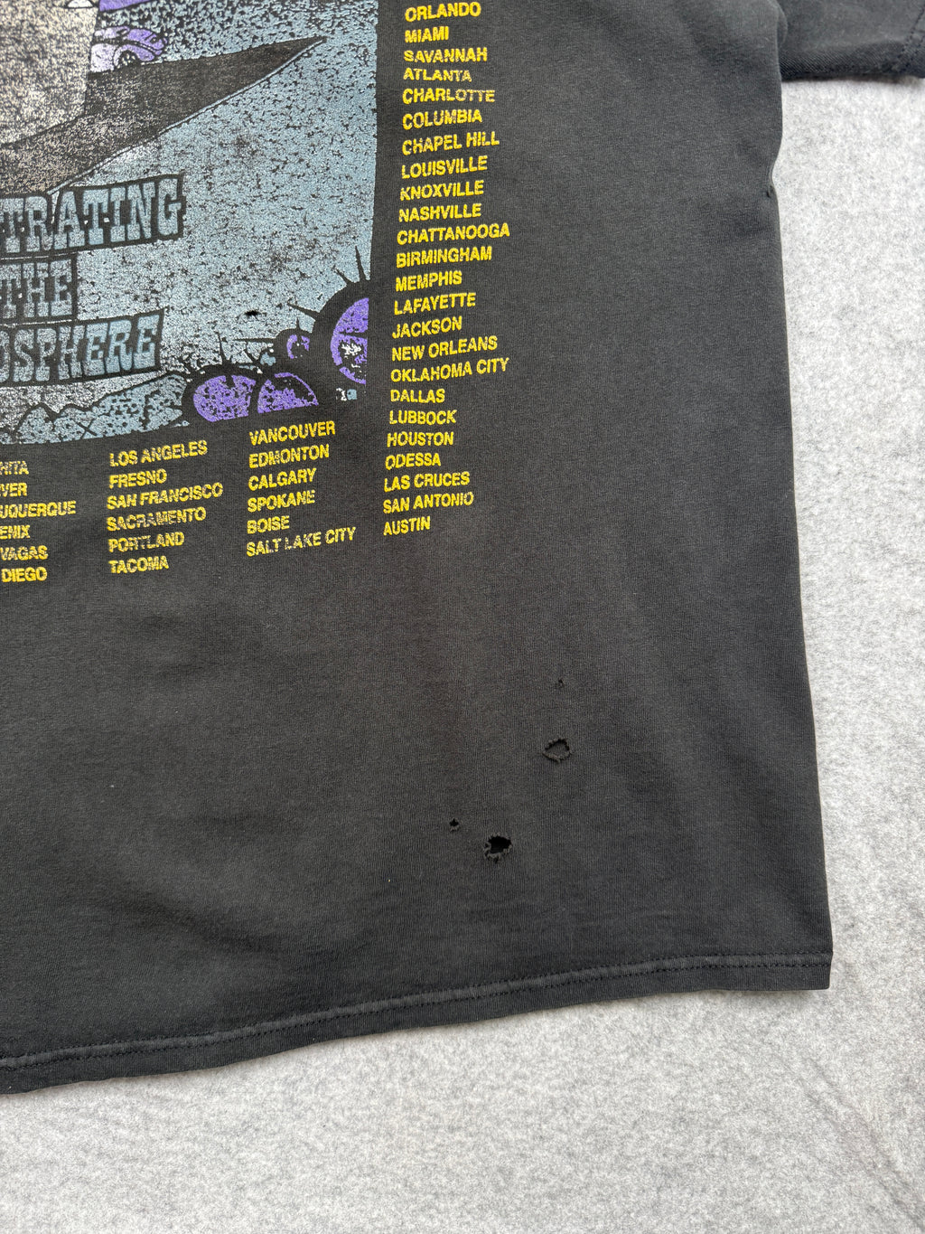 Vintage 1990's ZZ Top Antenna World Tour Tee Black