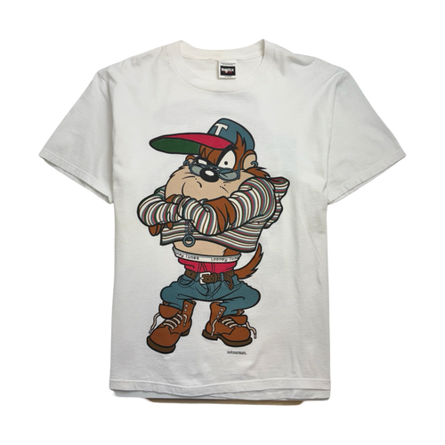 Vintage '93 Looney Tunes Tazmania Devil Tee White | Vintage Clothing Store Canada