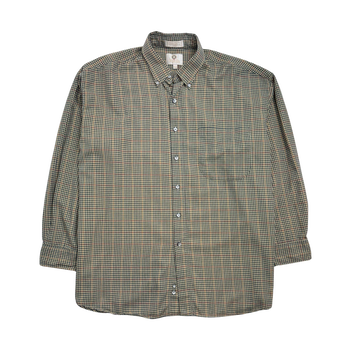 (XL) Vintage Viyella Flannel Button Up Light Brown