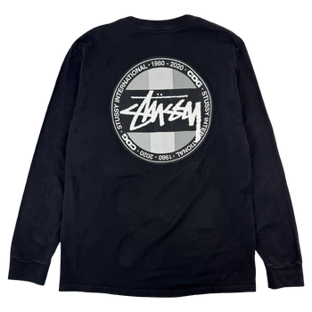 Stussy x Comme Des Garcons Dot L/S Tee Black (USED)