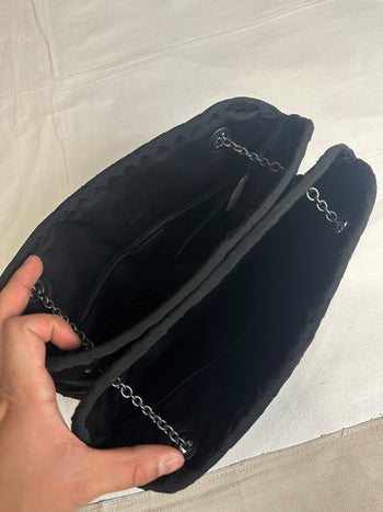 Bottega Veneta Intrecciato Duo Bag Black