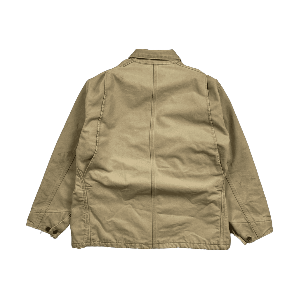 Vintage 90s Carhartt Chore Work Jacket Beige