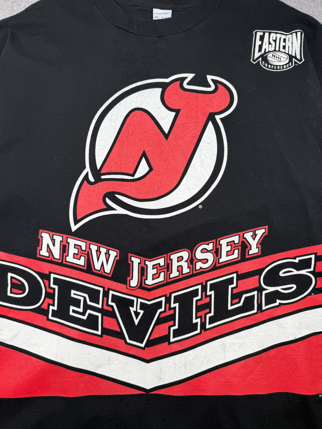 Vintage New Jersey Devils Hockey Tee Black