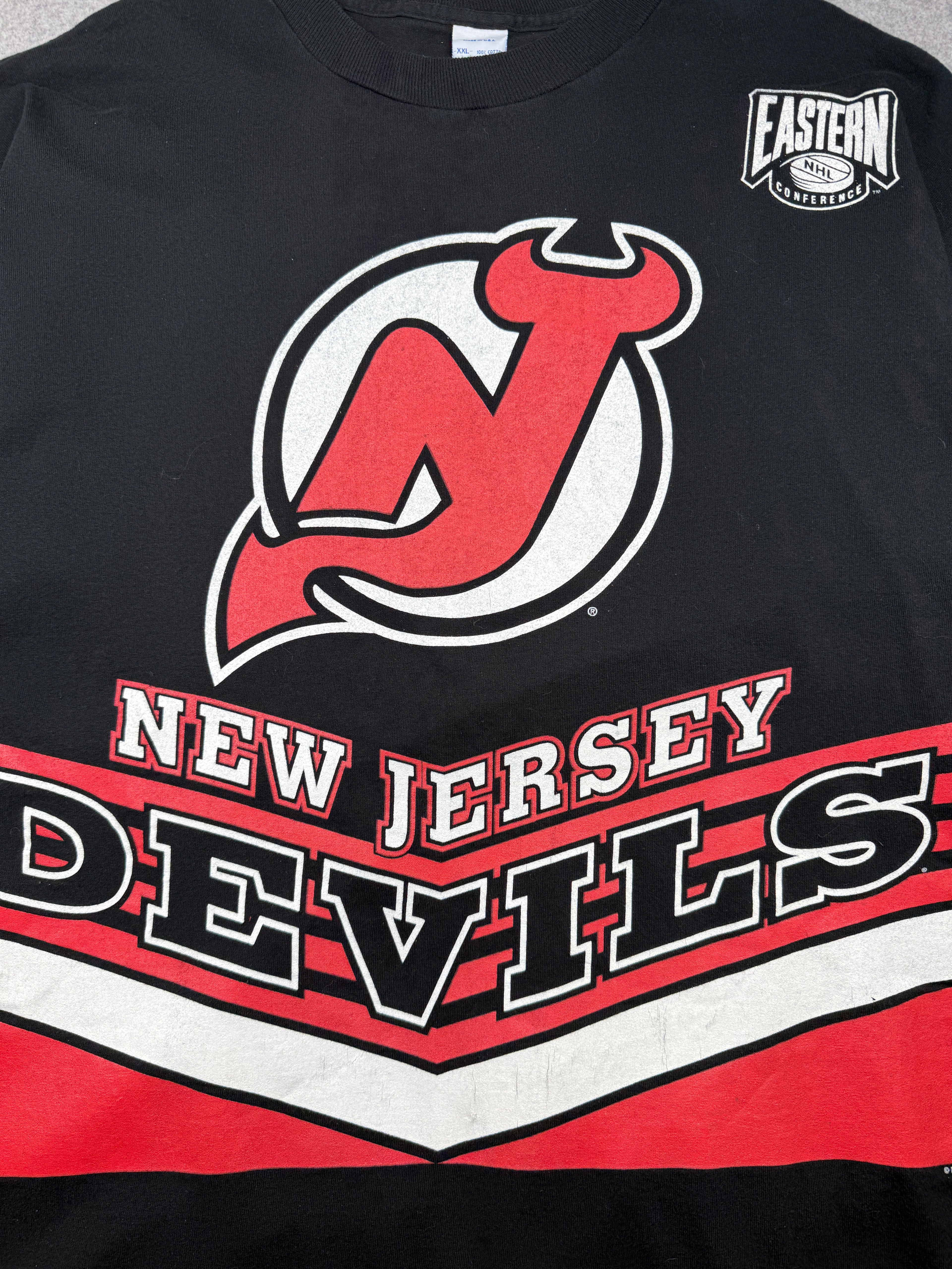 Vintage New Jersey Devils Hockey Tee Black