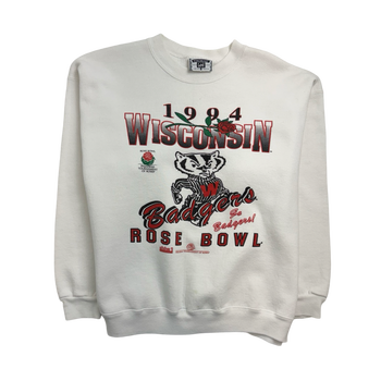 Vintage '94 Wisconsin Rose Bowl Sweatshirt White