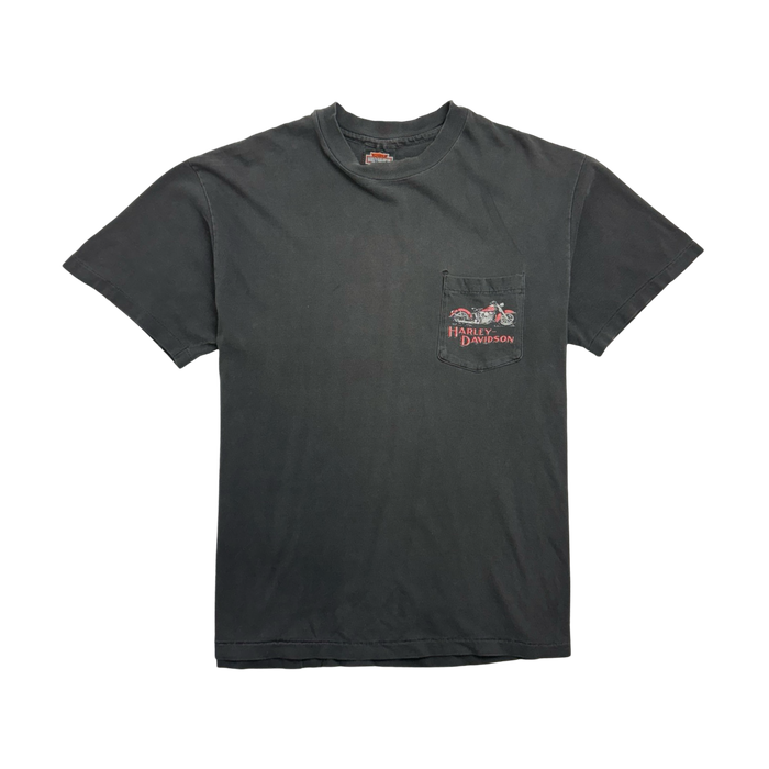 (M) Vintage '87 Victoria BC. Harley Davidson Tee Black | Vitnage Clothing Store Canada