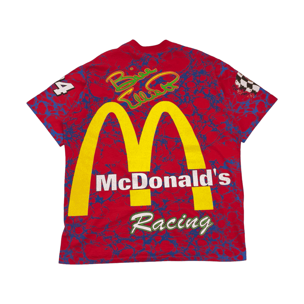 1995 McDonald's Racing Bill Elliott Nascar Tee Red