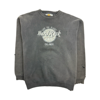 (XL) Vintage Hard Rock Cafe Orlando Sweatshirt Charcoal