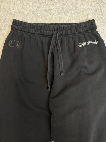 Chrome Hearts Scroll Logo Sweatpants Black