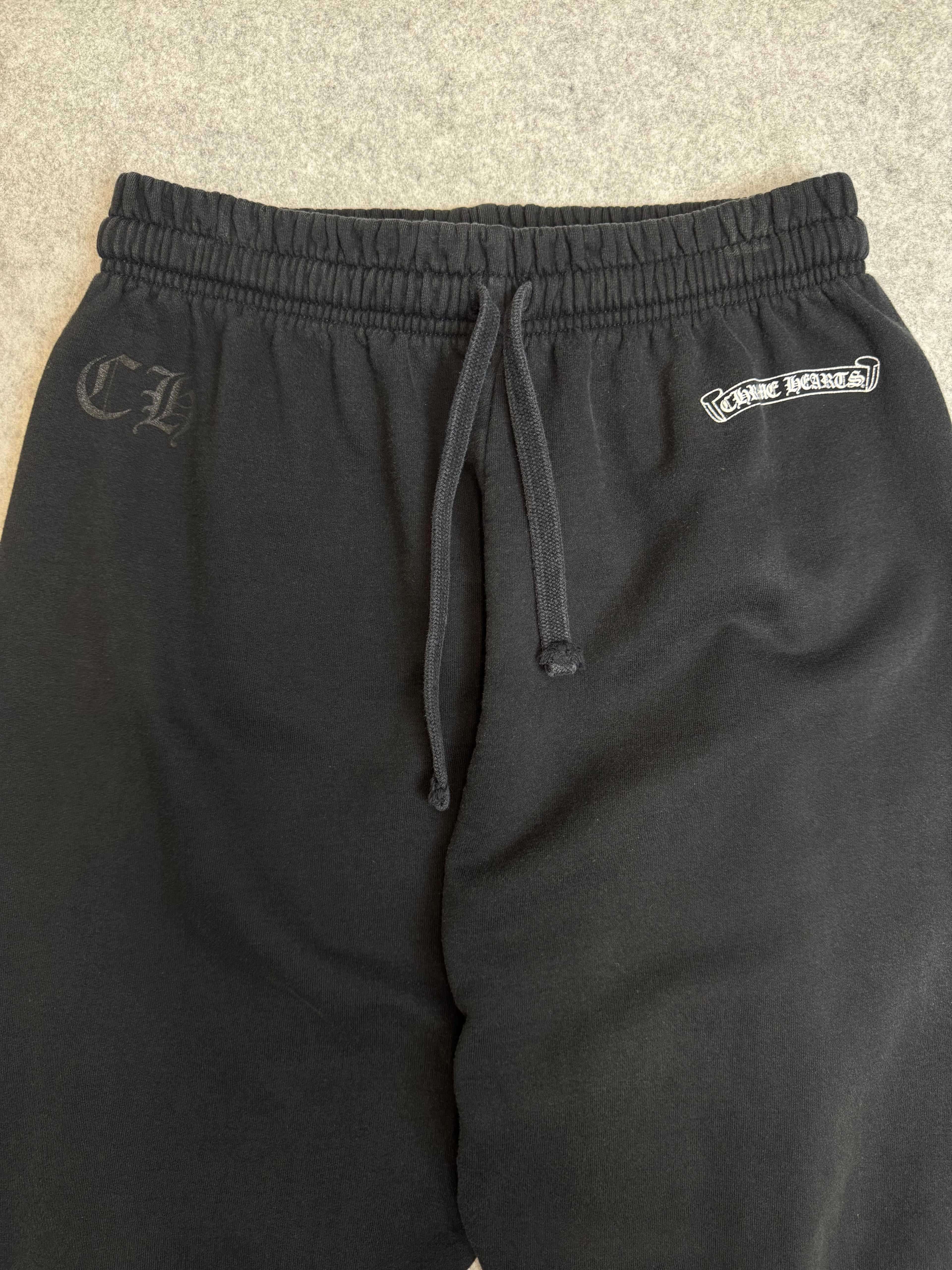 Chrome Hearts Scroll Logo Sweatpants Black