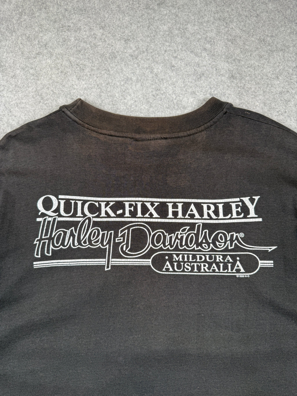 Vintage Harley Davidson Handprint Tee Black