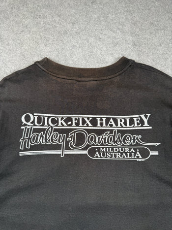 Vintage Harley Davidson Handprint Tee Black