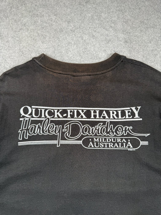 Vintage Harley Davidson Handprint Tee Black | Vitnage Clothing Store Canada