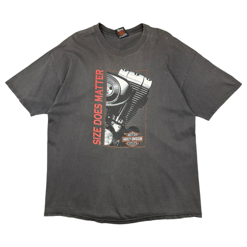 Vintage Harley Davidson Size Does Matter Tee Black | Vintage Clothing Store Canada