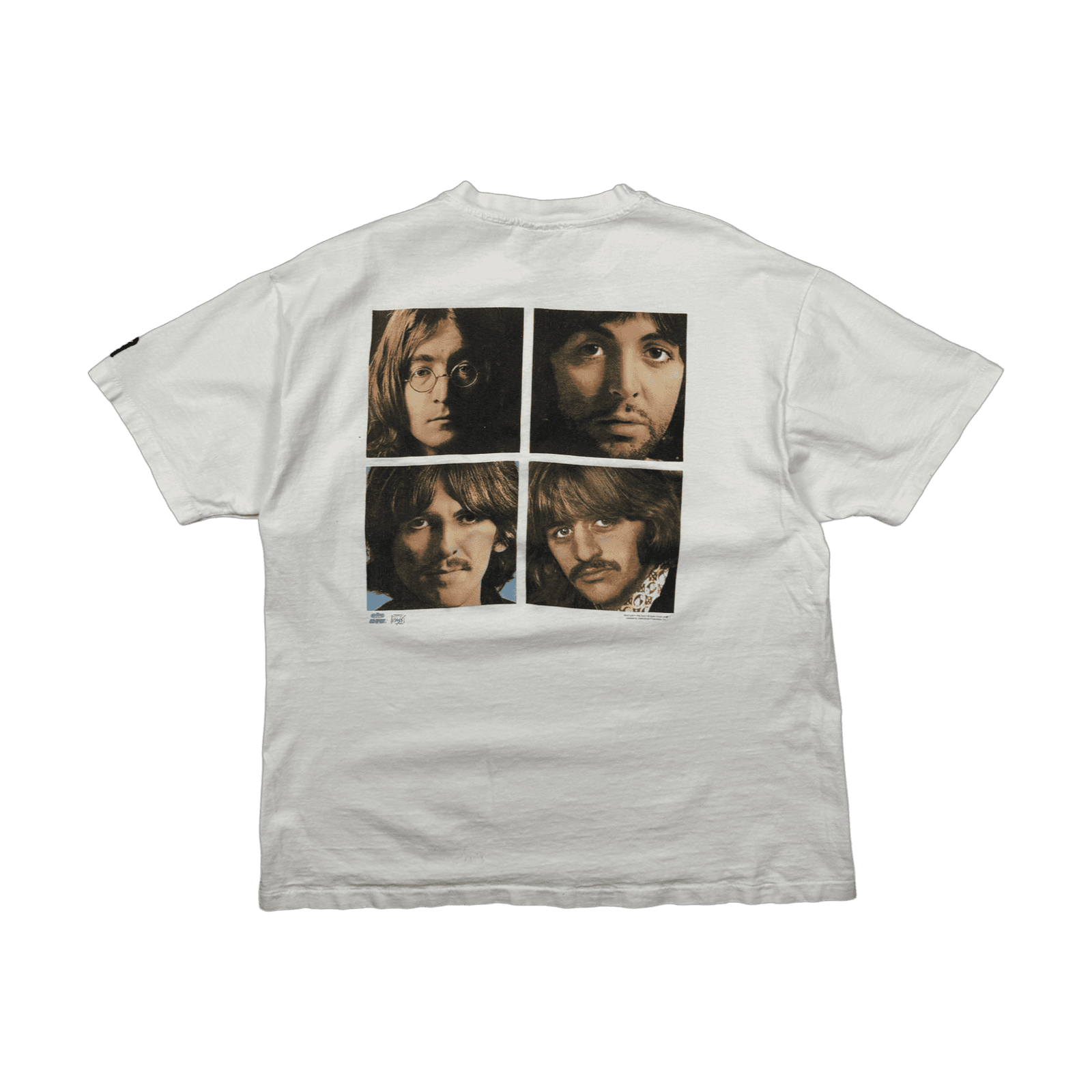 Vintage 1990s The Beatles Backstage Pass Tee White