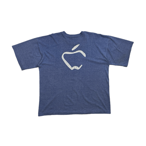 Vintage bootleg Apple Promo Tee Blue | Vintage Clothing Store Canada