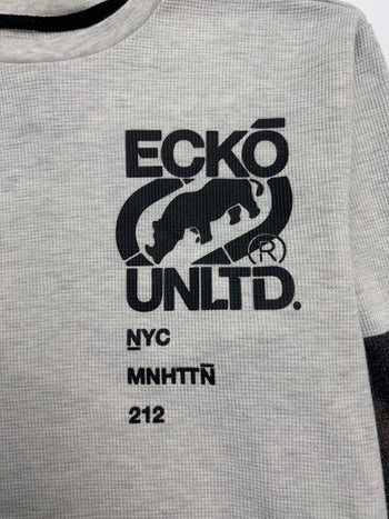 Vintage Y2k Ecko UNLTD. Thermal L/S Tee