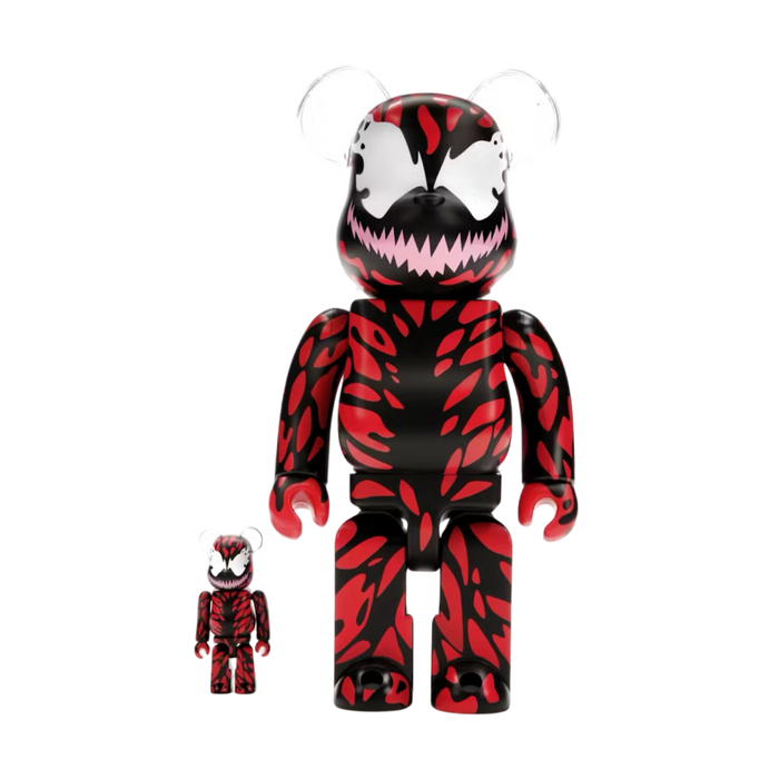 Bearbrick x Marvel Carnage 100% & 400% Set | Vitnage Clothing Store Canada