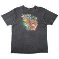 Vintage Harley Davidson Eagle Korea Seoul Tee Black