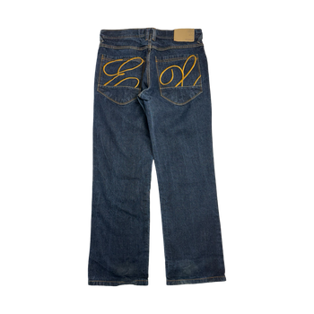 Vintage Y2k Exhaust Dark Denim Jeans Pants