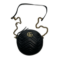 Gucci GG Marmont Mini Round Shoulder Bag Black