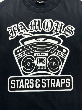 Vintage Y2k Famous Stars & Straps Tee Black