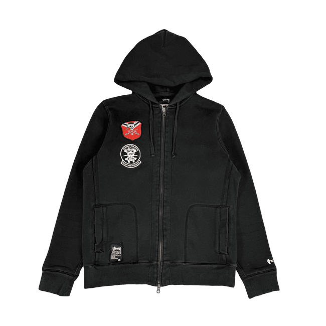 Stussy x Buffalo Soldiers Zip Up Hoodie Black (USED)