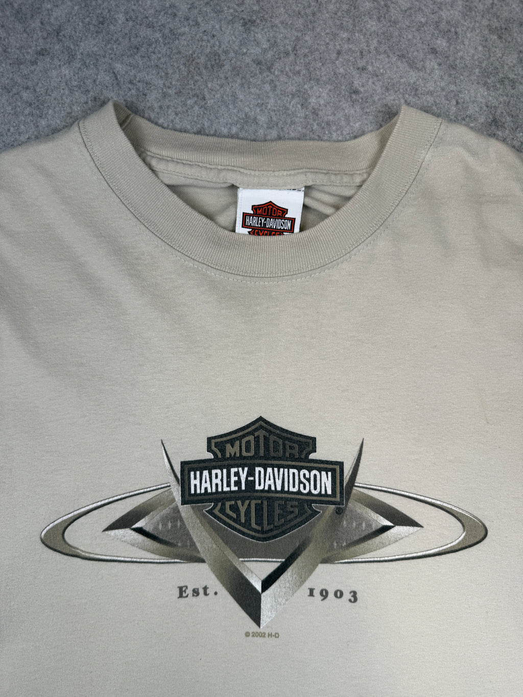 Vintage Harley Davidson Motown Tee Beige