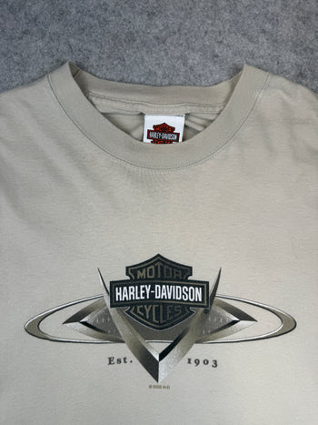Vintage Harley Davidson Motown Tee Beige